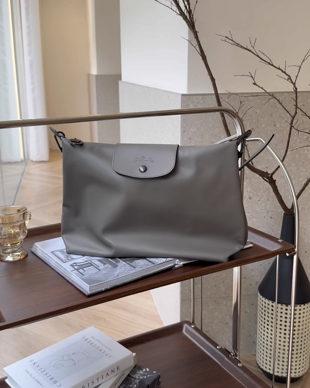 LONGCHAMP｜PLIAGE XTRA 32 M號 HOBO 斑鳩色