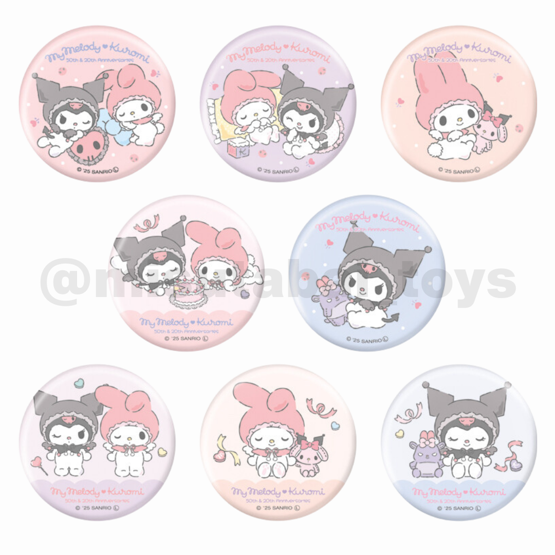 Sanrio My Melody & Kuromi Phone Strap Can Badge
