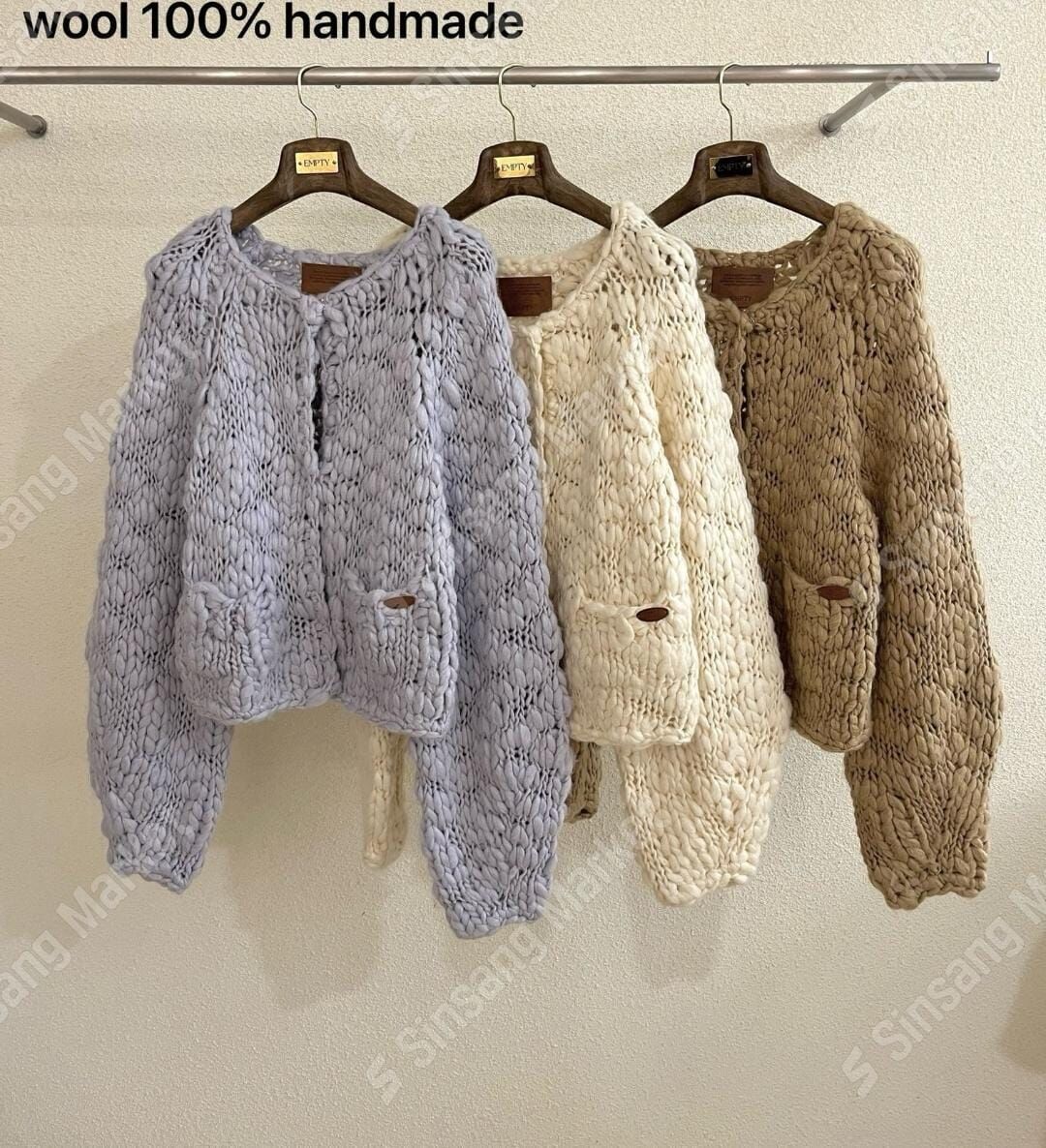 EP5424 手工全羊毛針織外套 *特價* (優惠碼同充值購物金不適用)