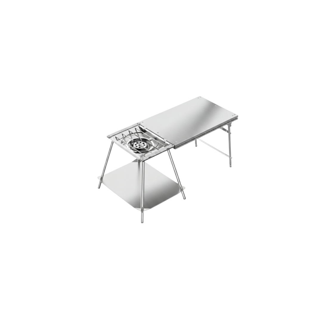 Comma Nine｜IBX 單口爐專用延伸邊桌｜不銹鋼