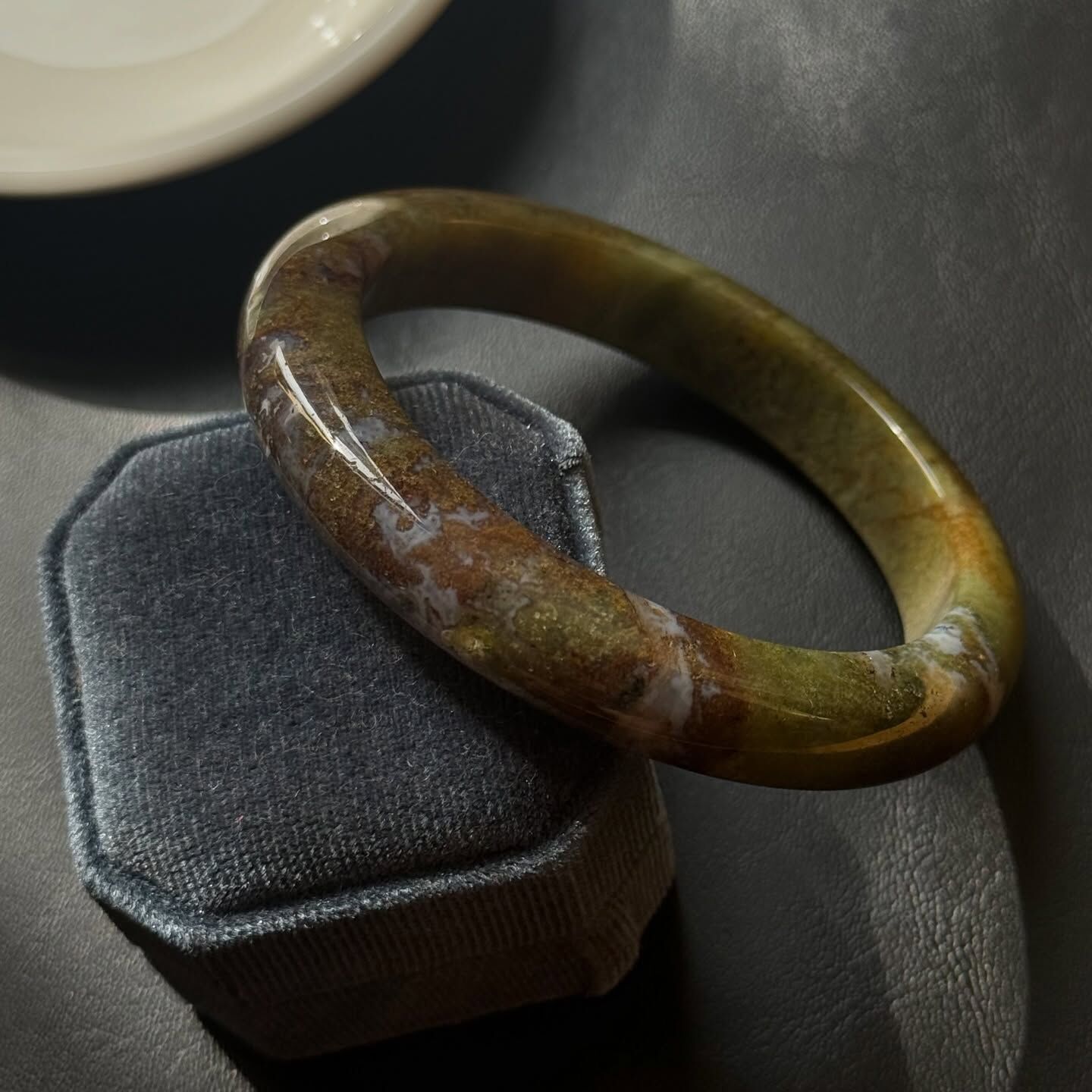 [原石] 水草瑪瑙 水晶手鐲