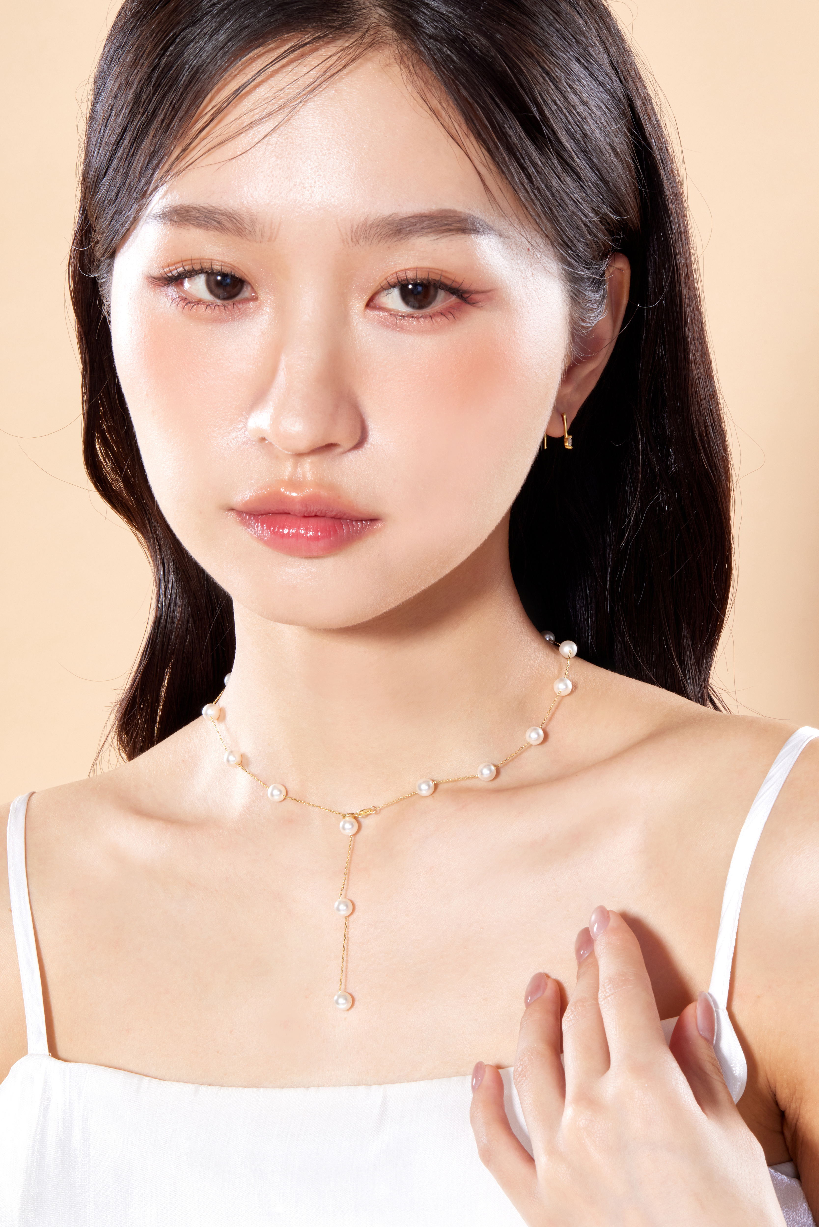 N1265 | 純銀人工珍珠Y字項鍊