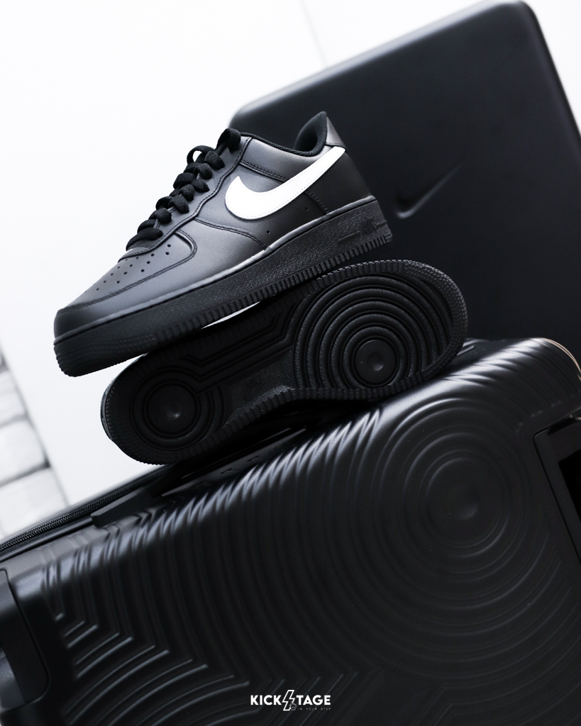 男鞋 NIKE AIR FORCE 1 '07 黑白 黑底 白勾 小AMBUSH 小SUPREME 低筒休閒鞋【FZ0627-010】AF1 BAF1