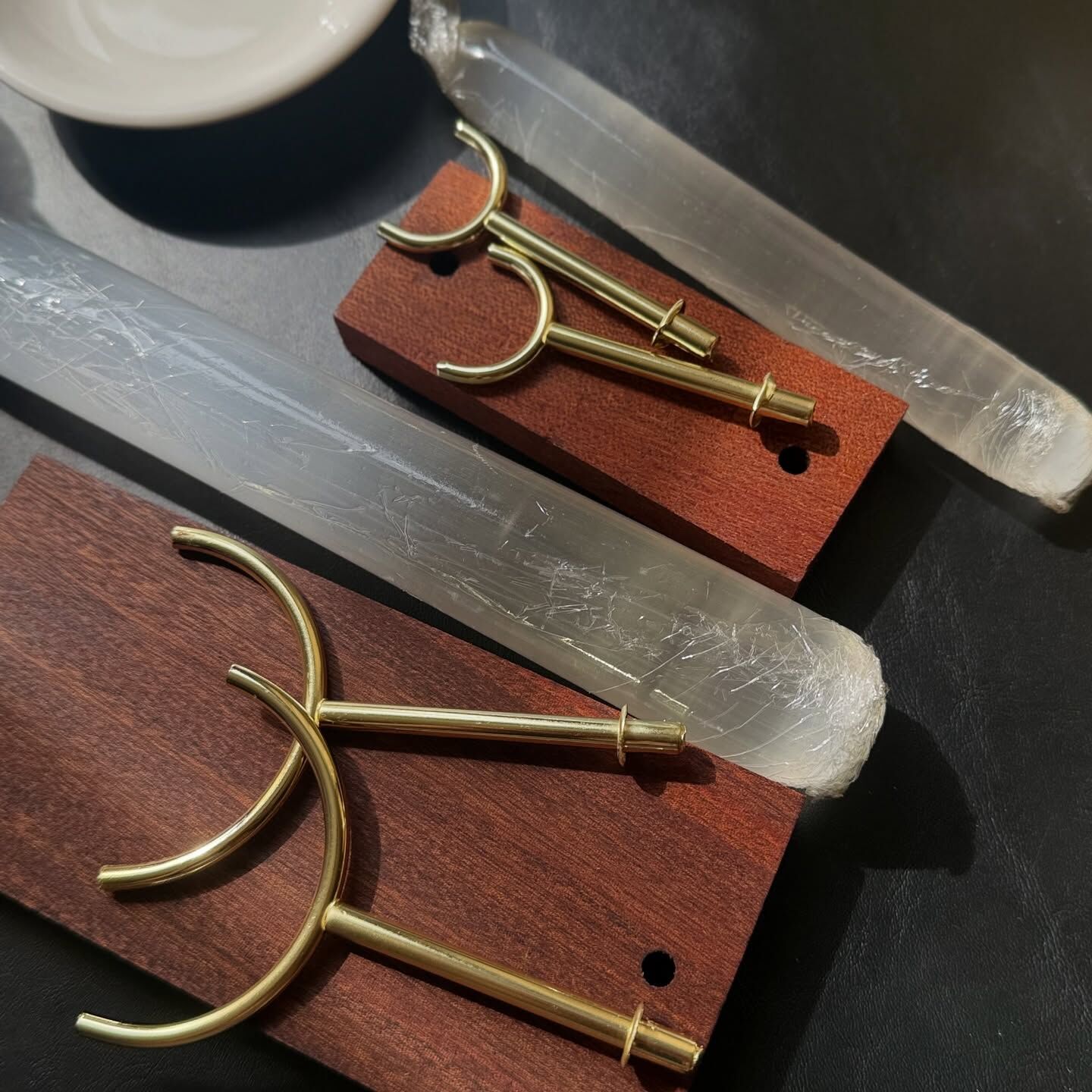 [原石] 透石膏 手串淨化架