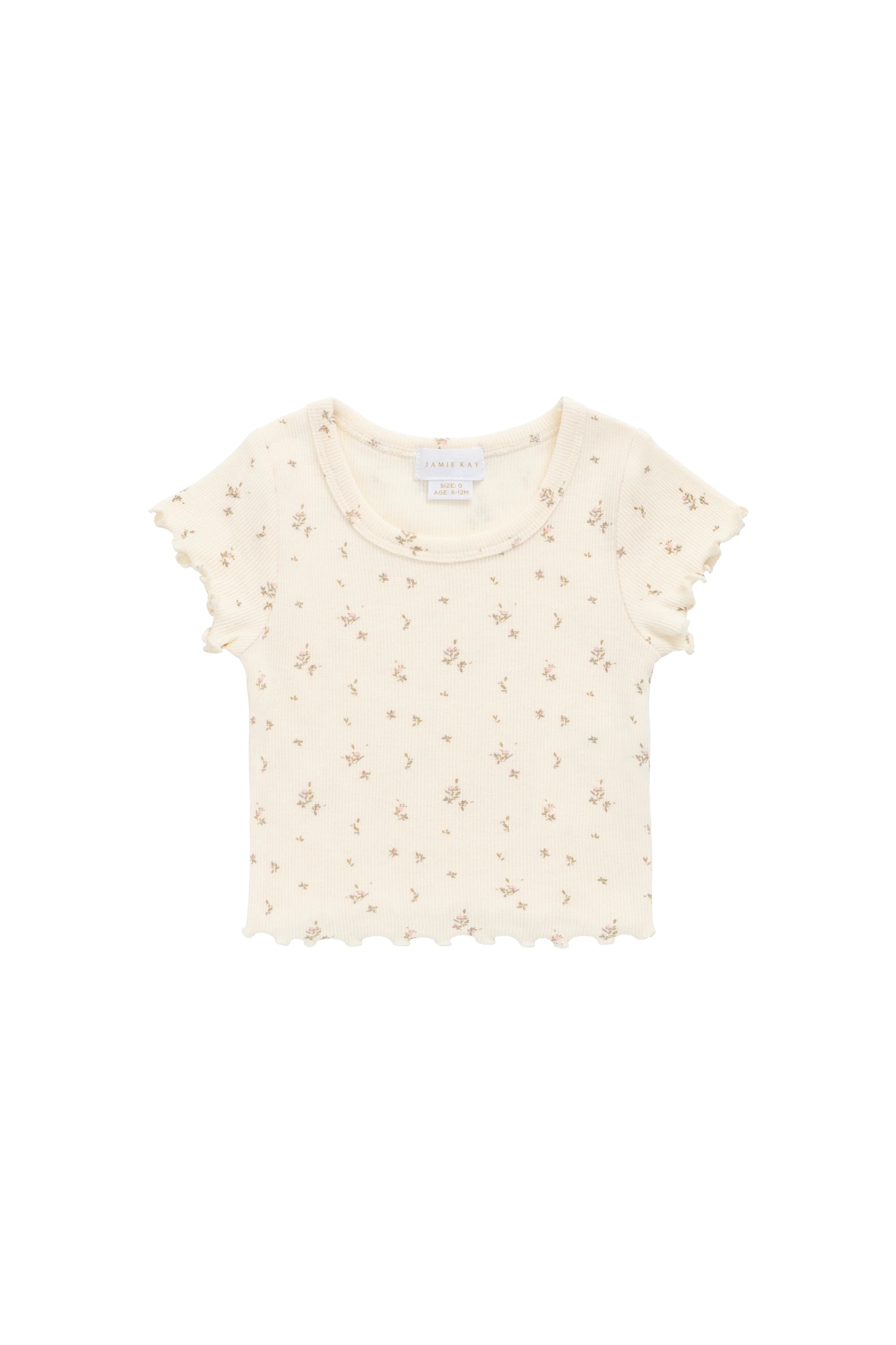 【預購】JAMIE KAY - Organic Cotton Fine Rib Ines Top（Dina Antique）