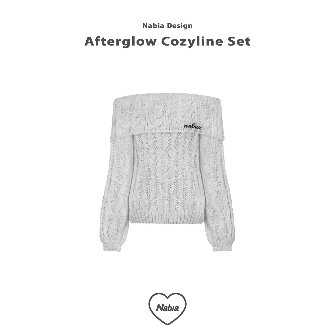 松灰針織平口上衣