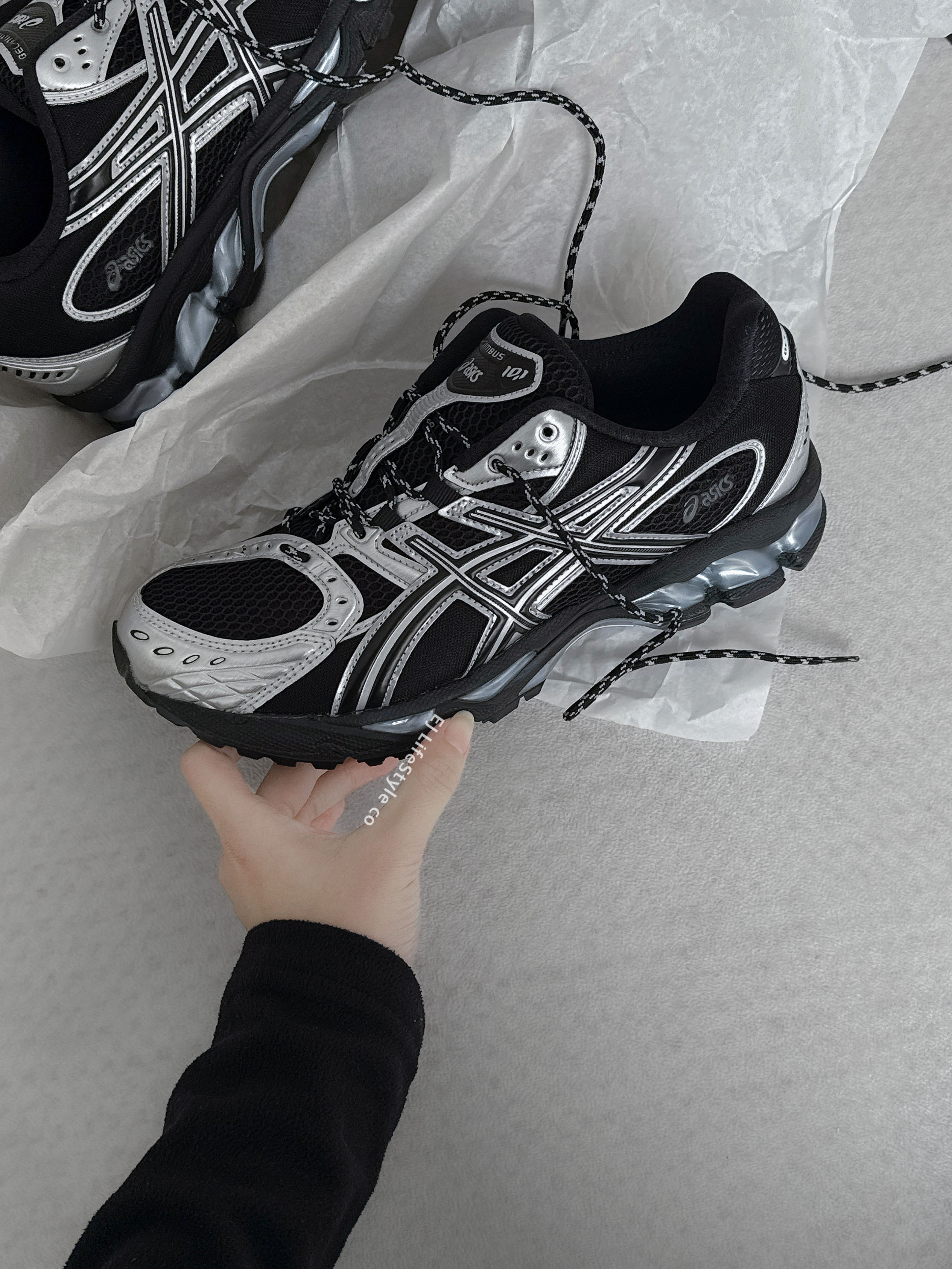 ASICS GEL-NIMBUS 10.1 "Black Pure Silver" 黑銀霧藍 金屬銀 灰藍 網布 緩震 男女鞋 1203A820-001 / 現貨