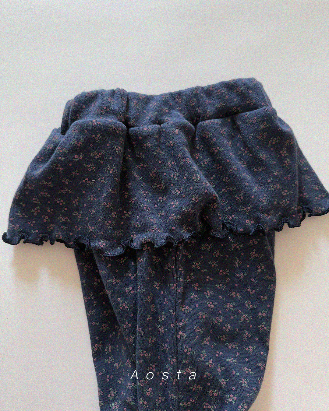 南法花園裙擺褲