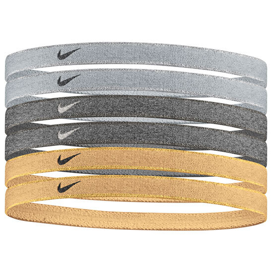 Nike Metallic Swoosh Sport Headbands 頭帶 6條裝 （多色）