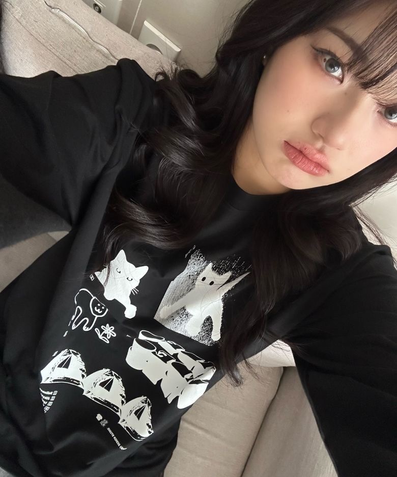 【限時預購】韓國 video JOCKEY 經典 貓貓 Ibeumyeon Baro Hipster Ls T-shirts 上衣 長袖 T恤