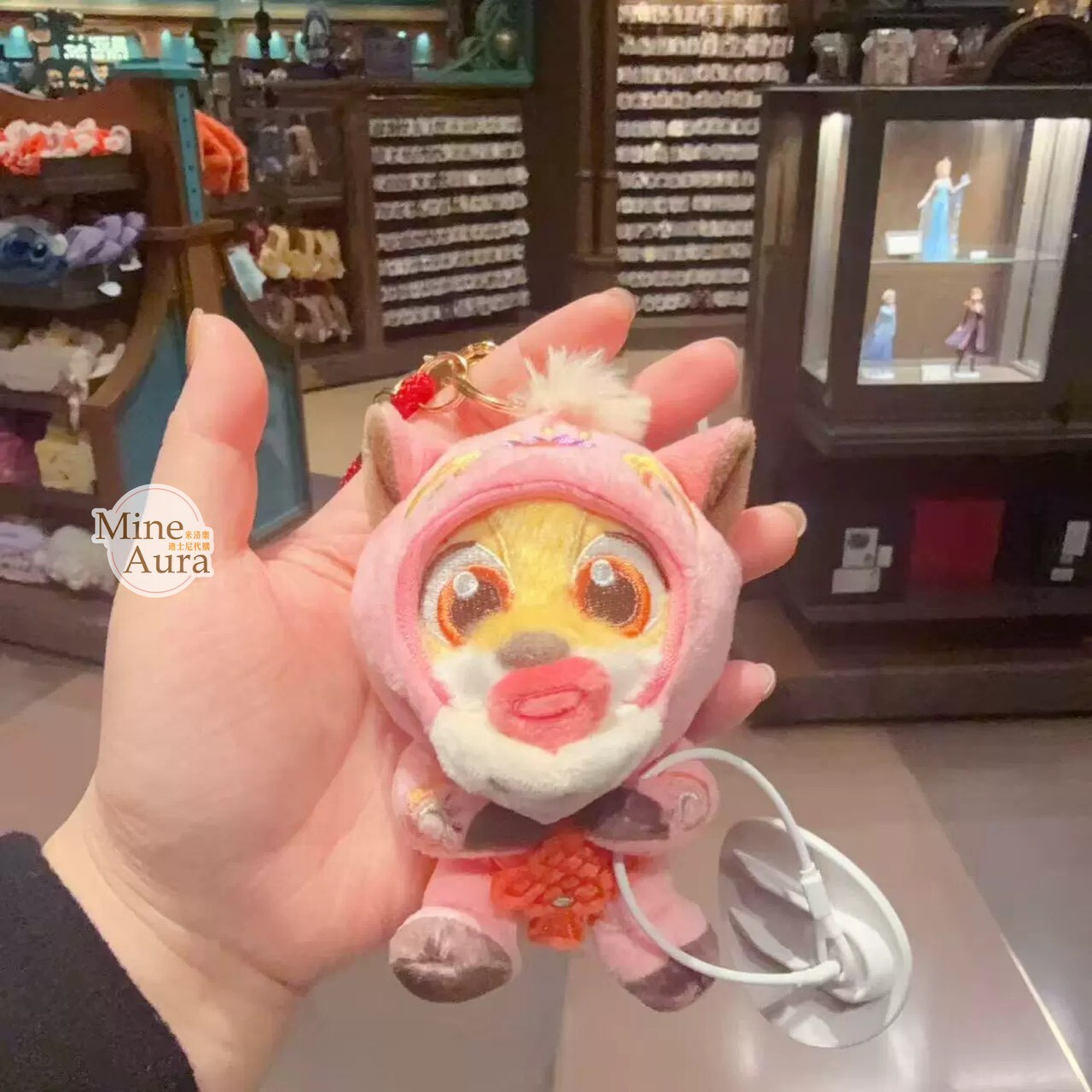 2026 新春 動物方城市 Zootopia 飛仔 Finnick 造型 絨毛 鑰匙圈 吊飾 -上海迪士尼樂園