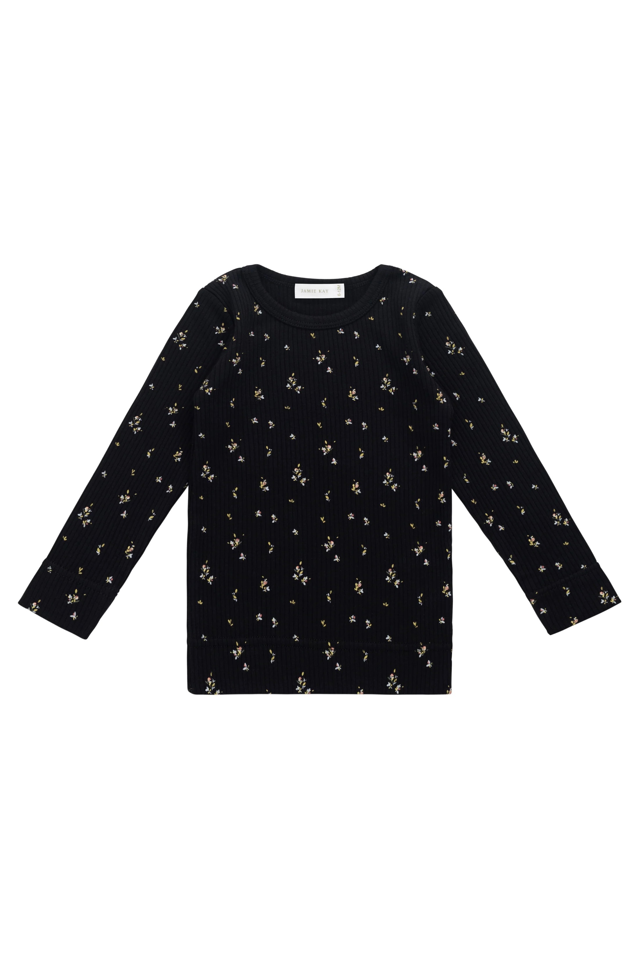 【預購】JAMIE KAY - Organic Cotton Modal Marina Long Sleeve Top（Dina Ebony）
