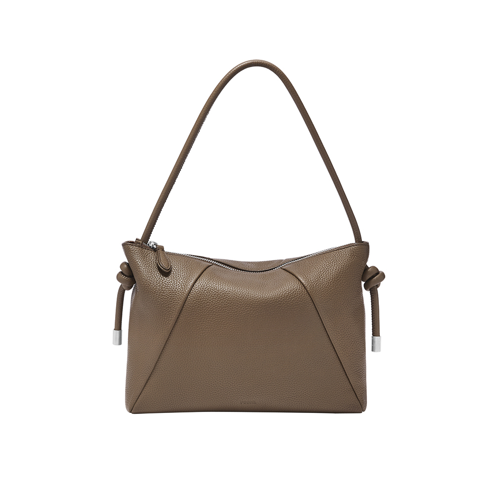 Willa 真皮肩背包-灰色 ZB11119793