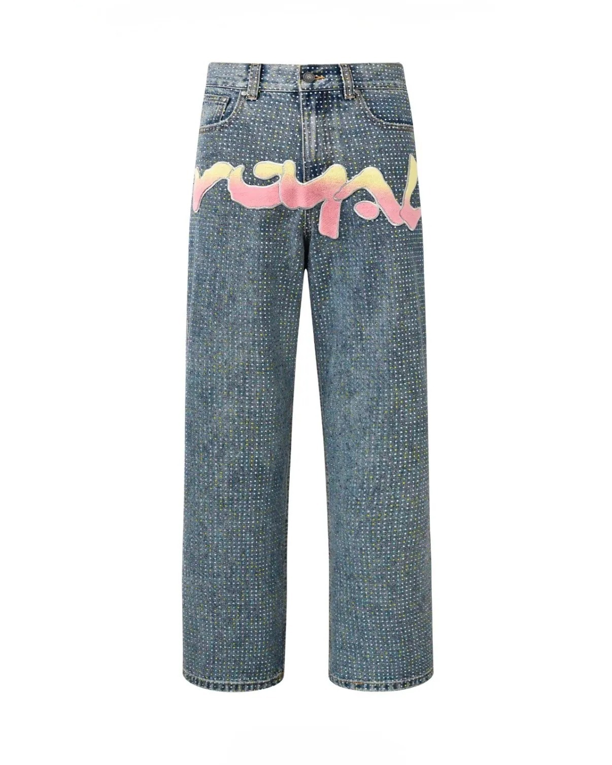 BIRTH OF ROYAL CHILD｜Graffiti Logo Diamond Denim