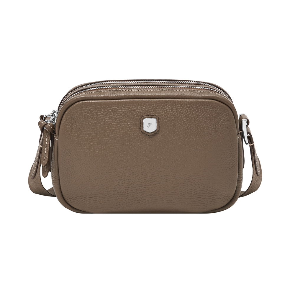 Danni 真皮相機斜背包-灰色 ZB11121793