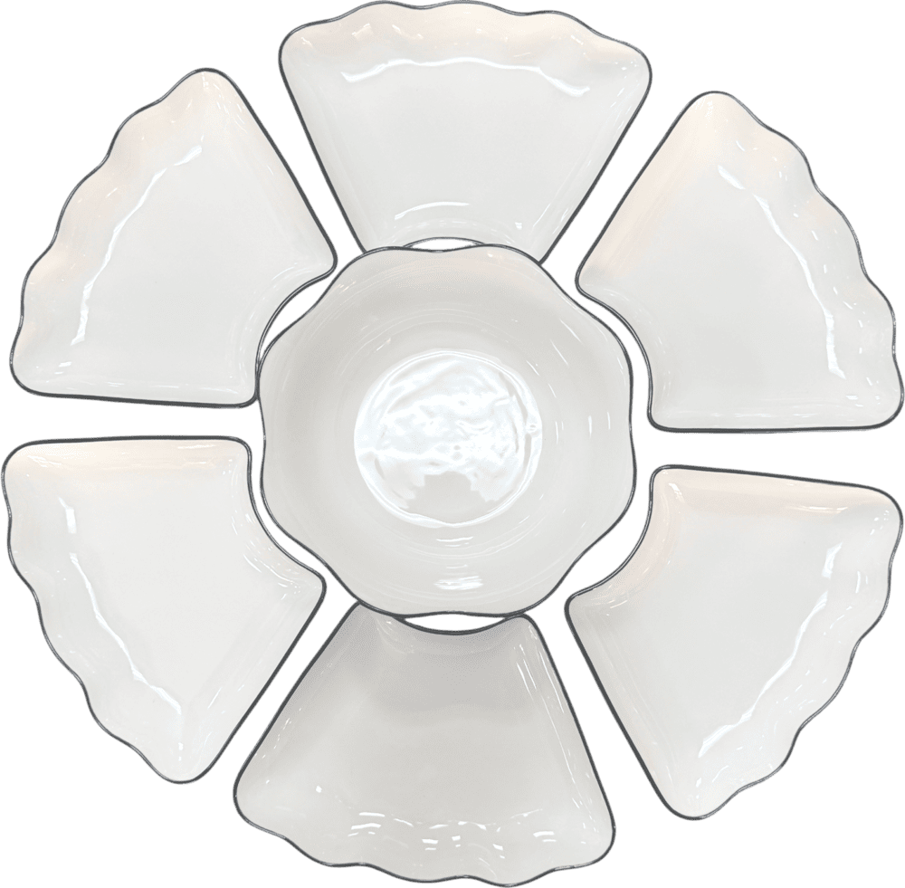 【Pierre cardin】北歐雲朵碗盤7件組