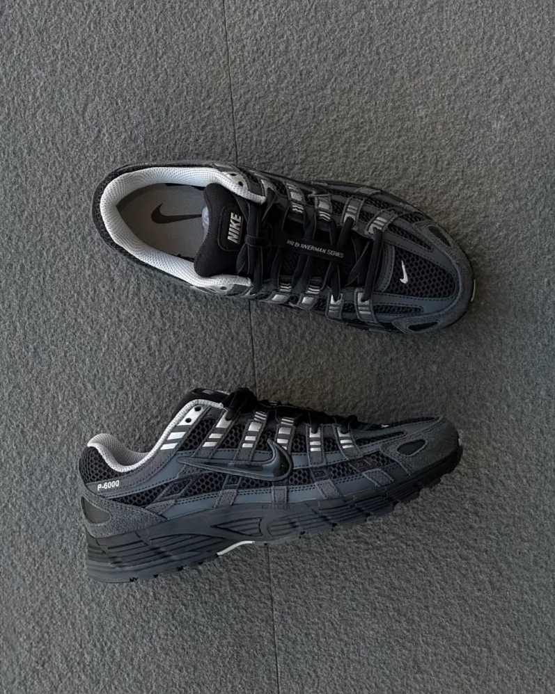 NIKE P-6000 SUEDE 碳黑銀 黑灰 灰銀 復古 男鞋 HF0015002