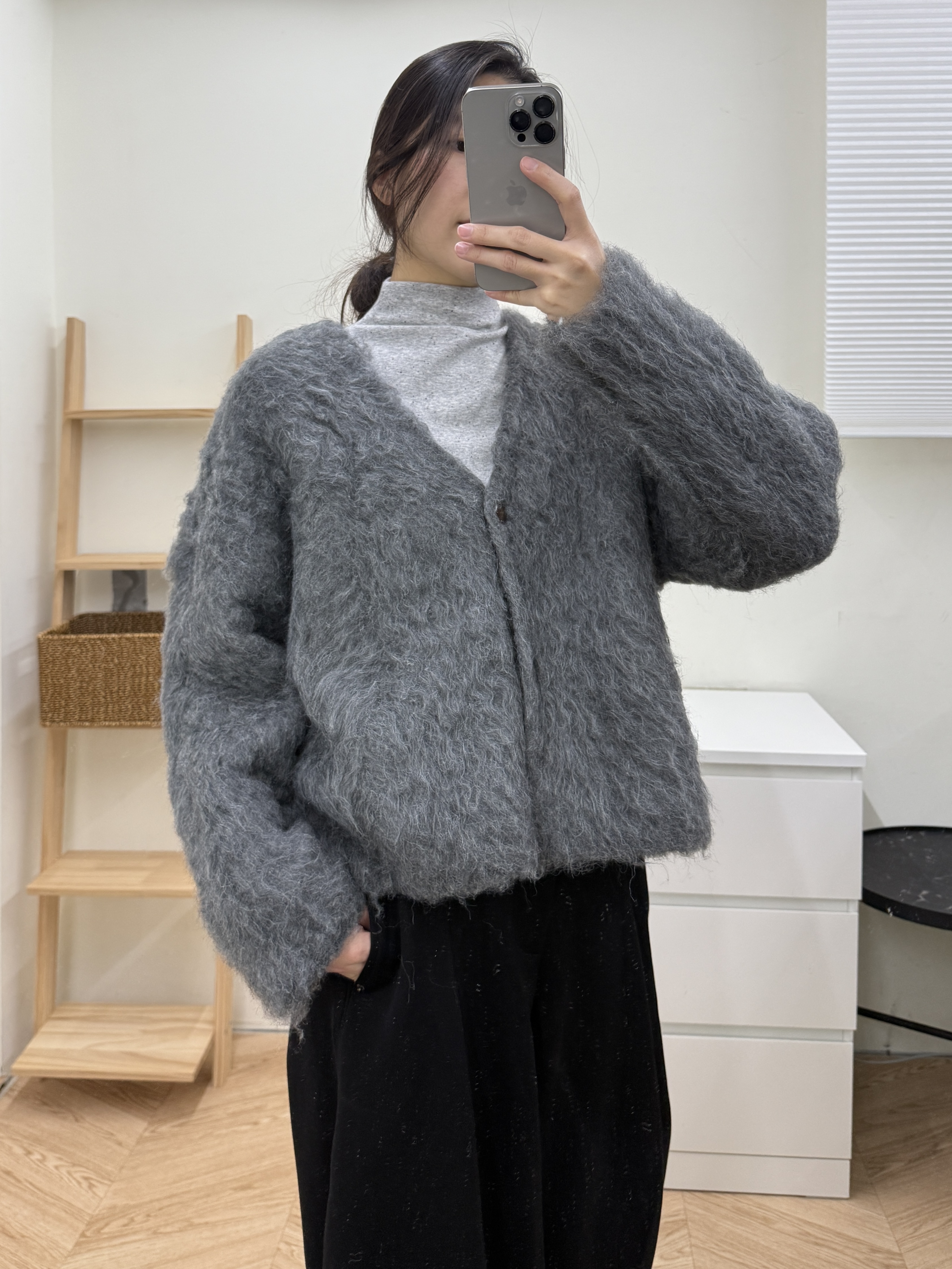 圈圈羊毛開衫外套*2色