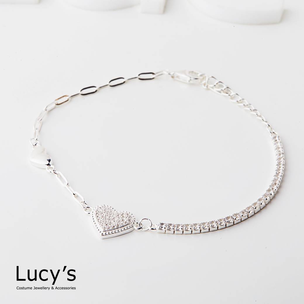 925純銀 閃爍愛戀 手鍊 (127575)