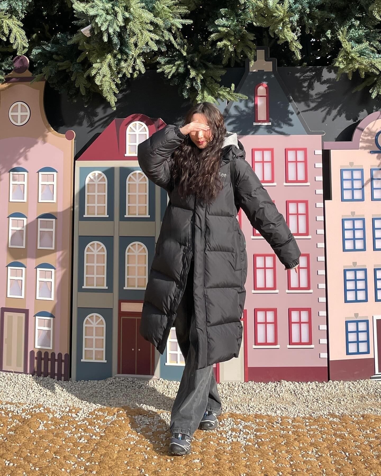 【預購】AKR012801 Lee Essential 鴨絨長款羽絨外套 (LE2504DP08)