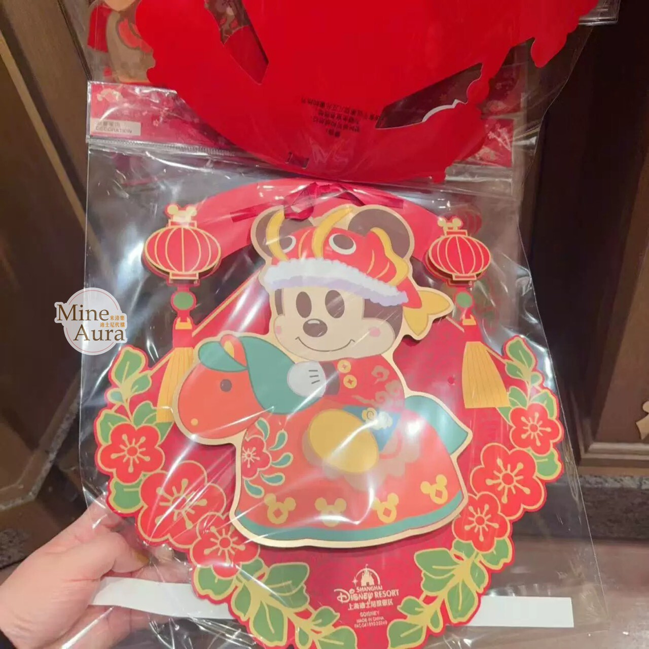 2026 新春 米奇 Mickey 與好友們 米奇 Mickey 米妮 Minnie 造型 門飾 擺飾 -上海迪士尼樂園