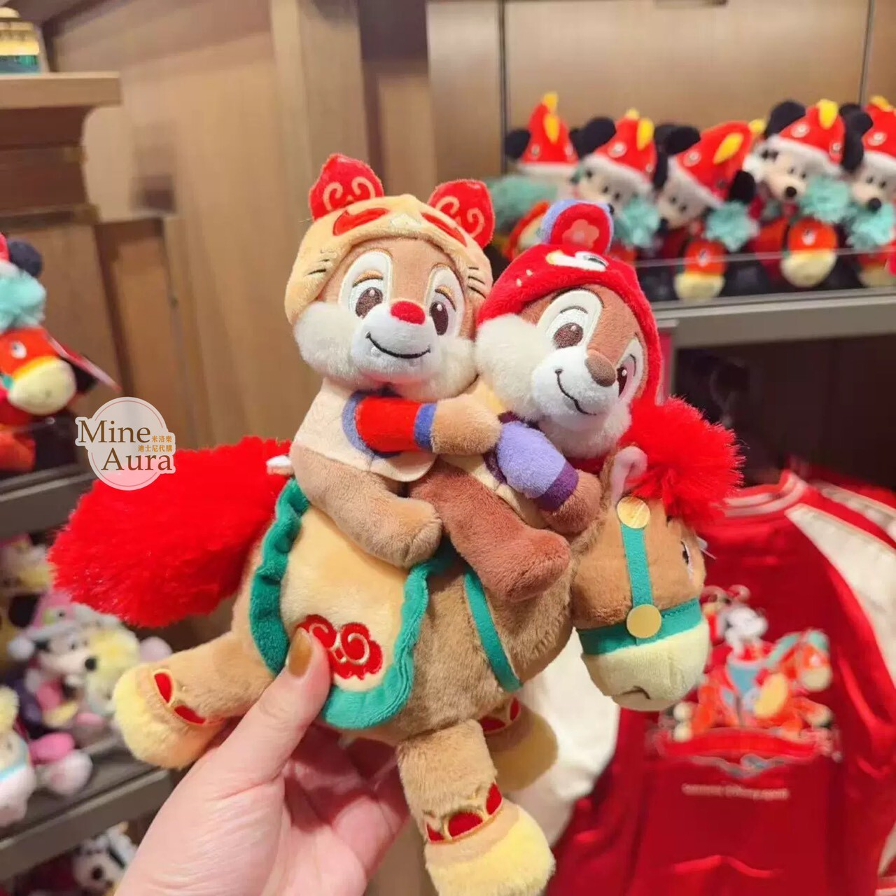 2026 新春 米奇 Mickey 與好友們 奇奇蒂蒂 Chip 'n Dale 絨毛 娃娃 玩偶 -上海迪士尼樂園