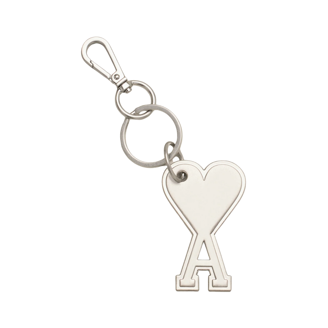 1FF0101-228 [AMI PARIS] Metal Ami De Coeur Keyring Silver (SS26) #UKR906.369.905 (A-EU-E)