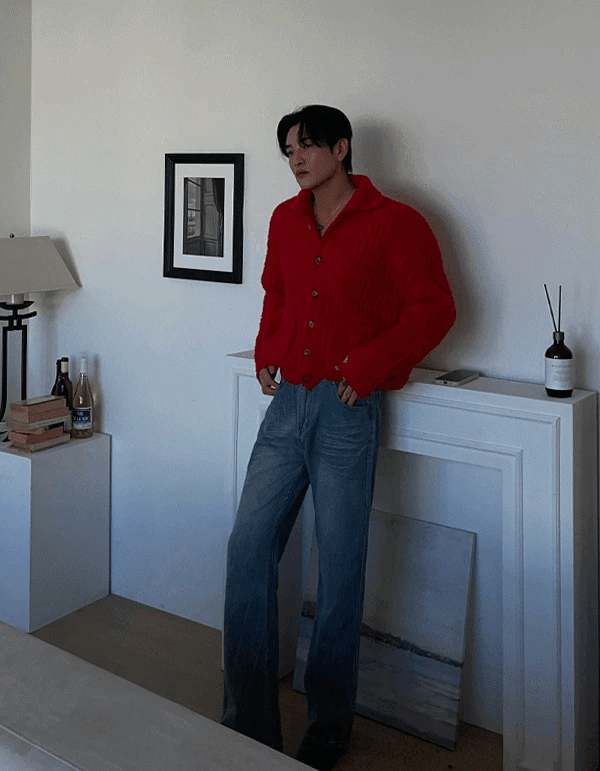 圈圈絨針織開襟衫