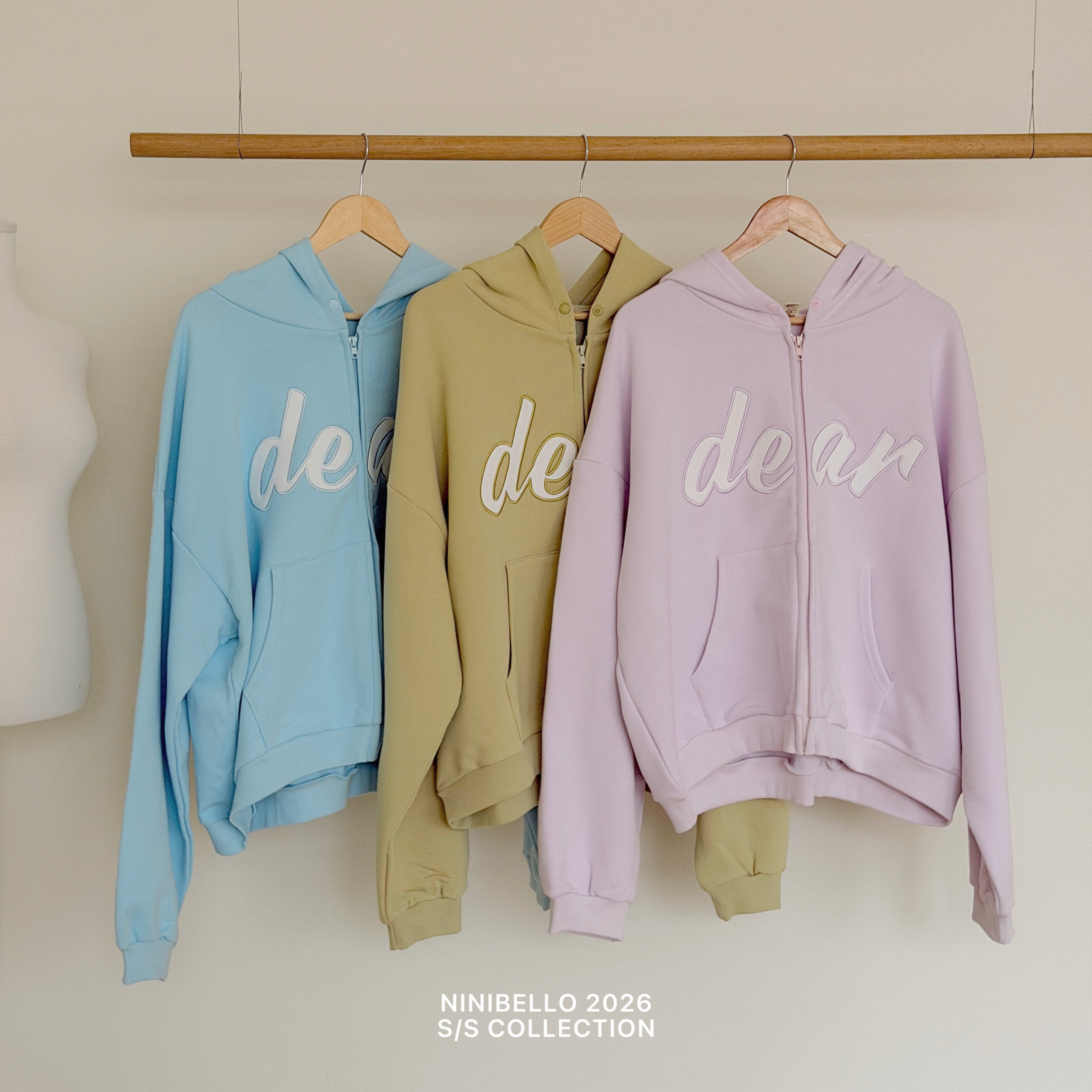 【大人款】DEAR親子糖果色連帽外套 3色