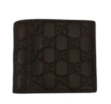 [S] GUCCI BROWN SIGNATURE GG BIFOLD WALLET, 779836CWC1N2140 (SGC190)