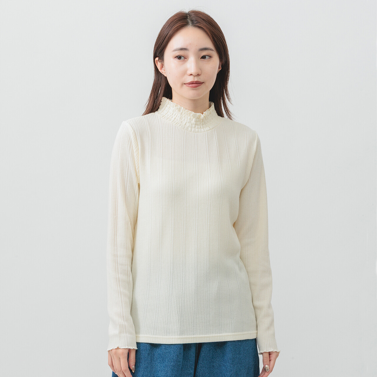 MMO 波浪領直紋 top