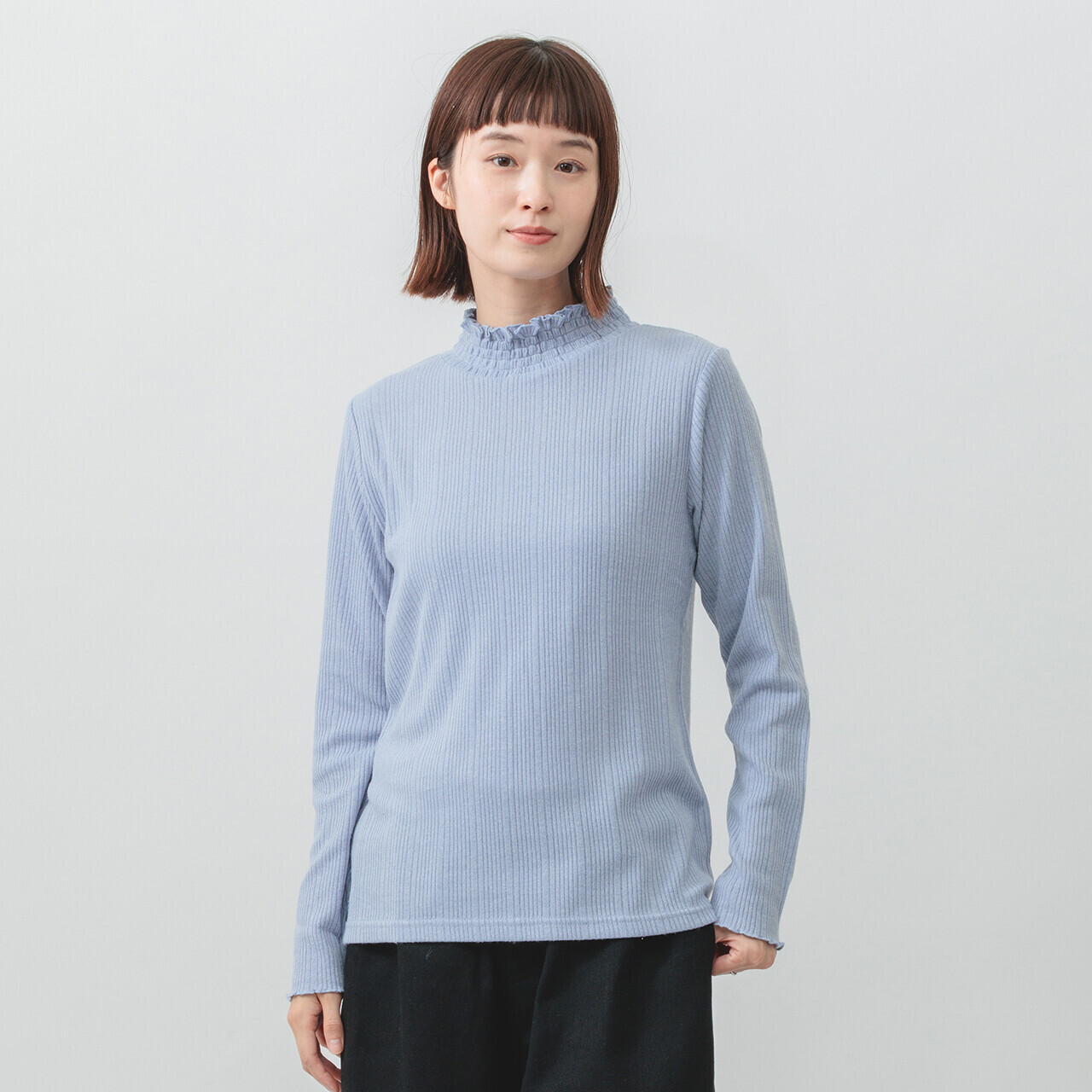 MMO 波浪領直紋 top