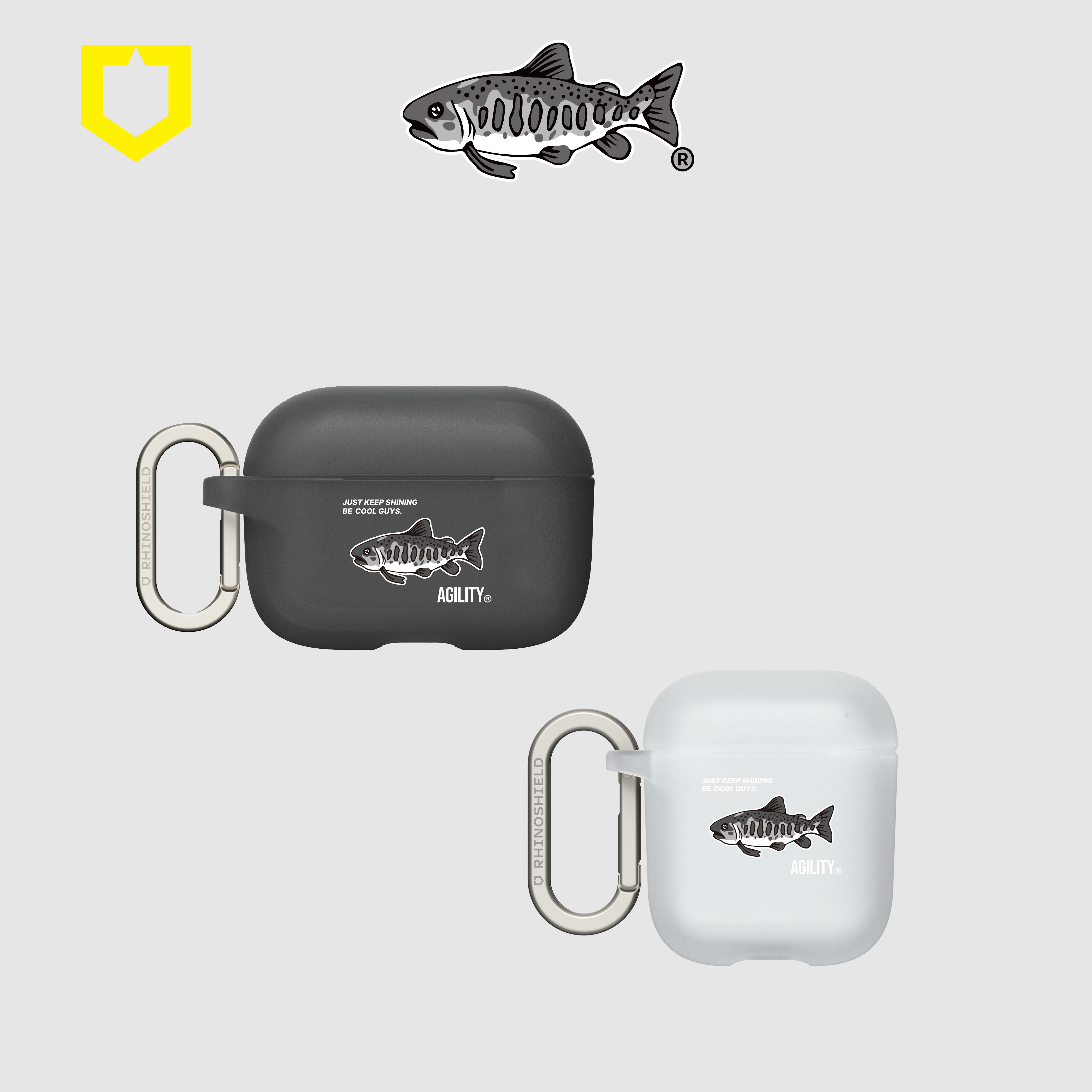 AGILITY x RHINOSHIELD AIRPODS CASE - LOGO
