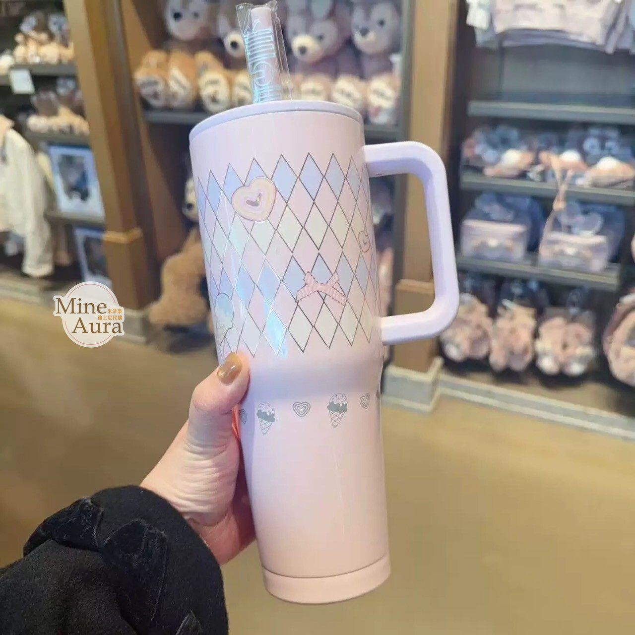 2026 夢幻慶典系列 雪莉玫 ShellieMay 大容量 吸管 水杯 -上海迪士尼樂園