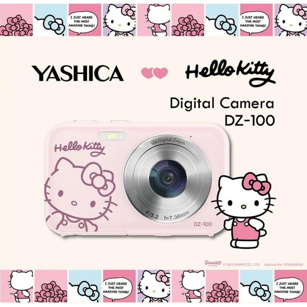 現 貨丨YASHICA X HELLO KITTY DIGITAL CAMERA DZ-100 DC 數碼相機