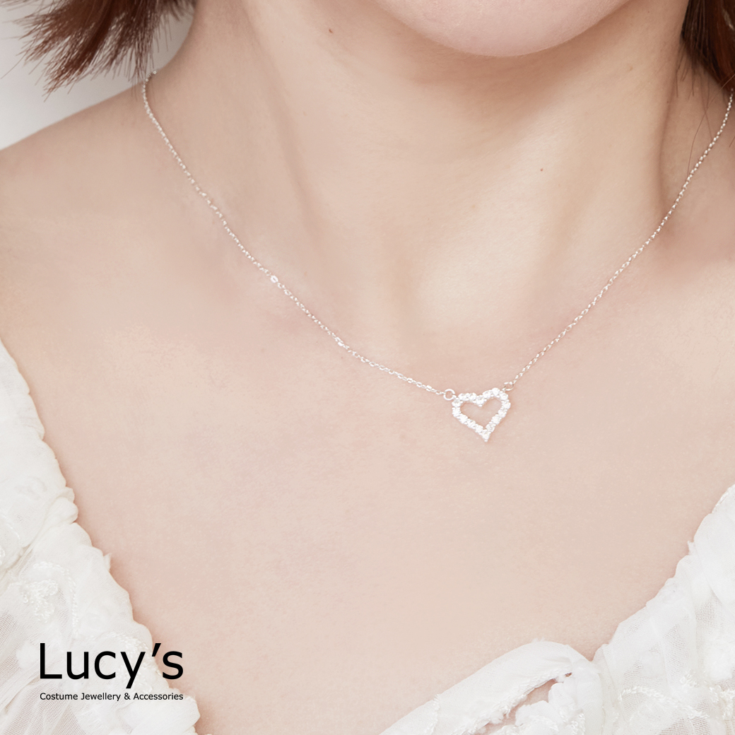 925純銀 閃耀之心 項鍊 (101737)