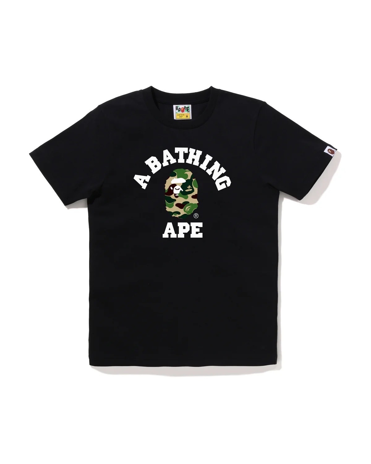 BAPE Abc Camo College Tee 黑色 白色