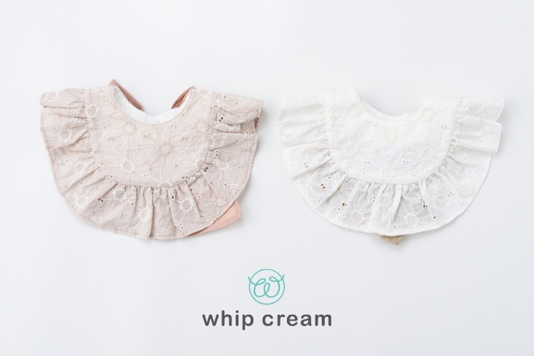 【日本 whip cream】典雅蝴蝶結圍兜