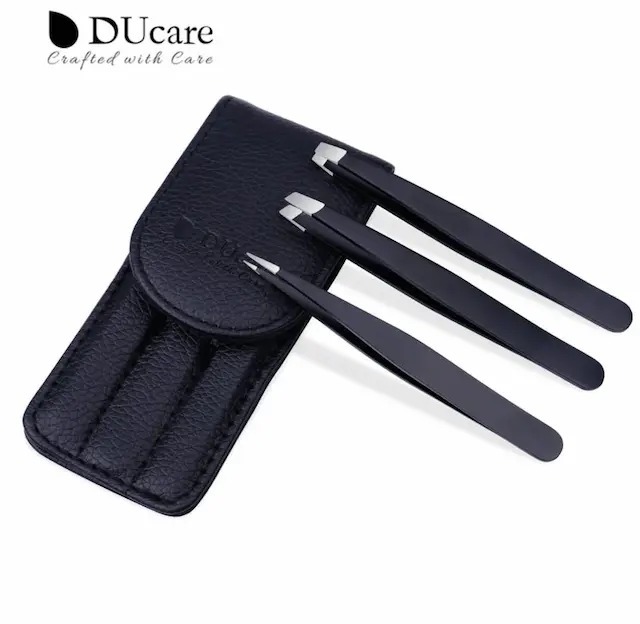 Eyebrow tweezer (Black) 3pcs/set