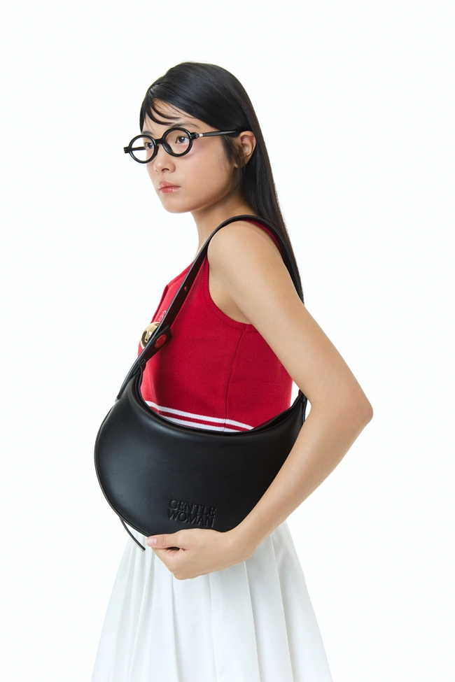 Gentle Woman Fortune Curve Bag(Black)