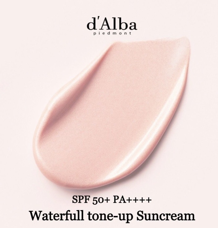 D'Alba - Waterfull水潤調色精華防曬乳 粉色/紫色  SPF 50+ PA++++ 50ml $148 買一送一