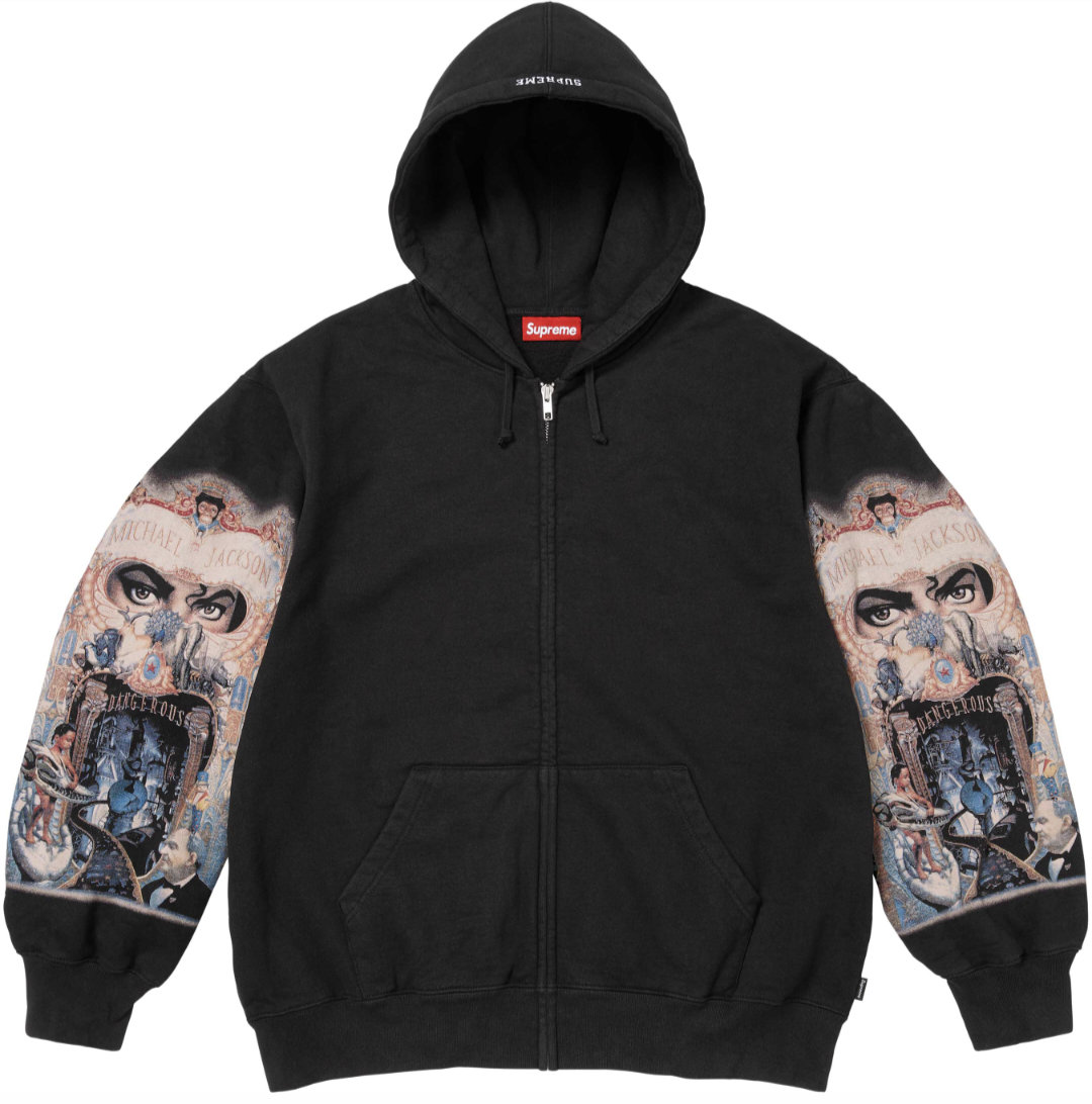 SUPREME X MICHAEL JACKSON DANGEROUS ZIP UP HOODED 外套 (2色)