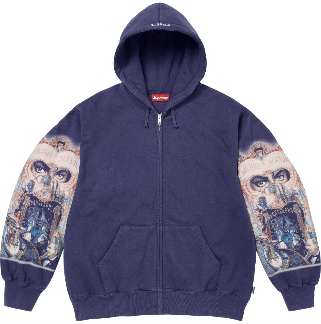 SUPREME X MICHAEL JACKSON DANGEROUS ZIP UP HOODED 外套 (2色)