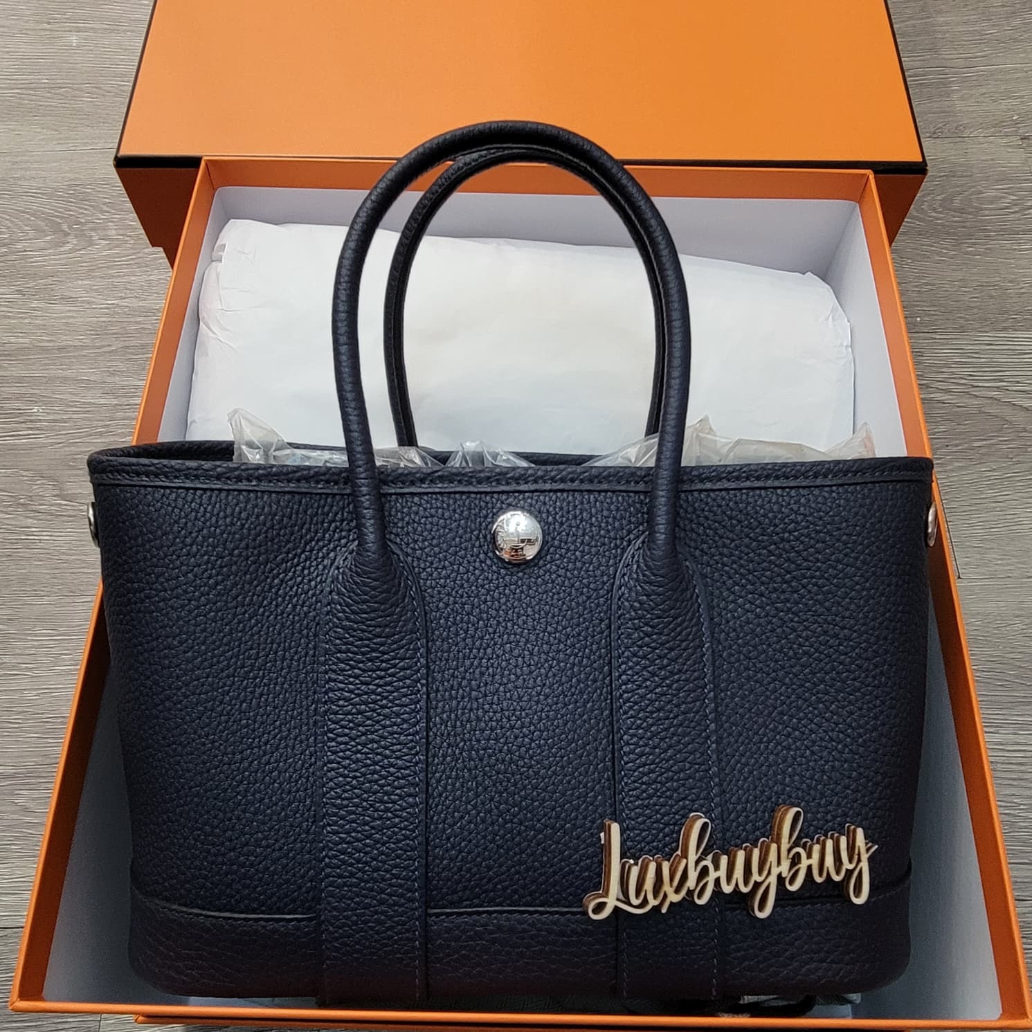 HERMES NEO GARDEN PARTY 23 2Z Blue Nuit 午夜藍