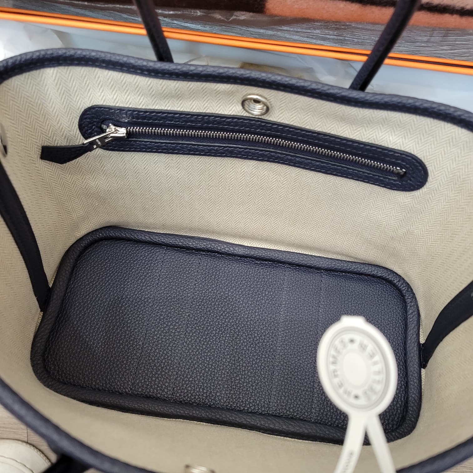 HERMES NEO GARDEN PARTY 23 2Z Blue Nuit 午夜藍