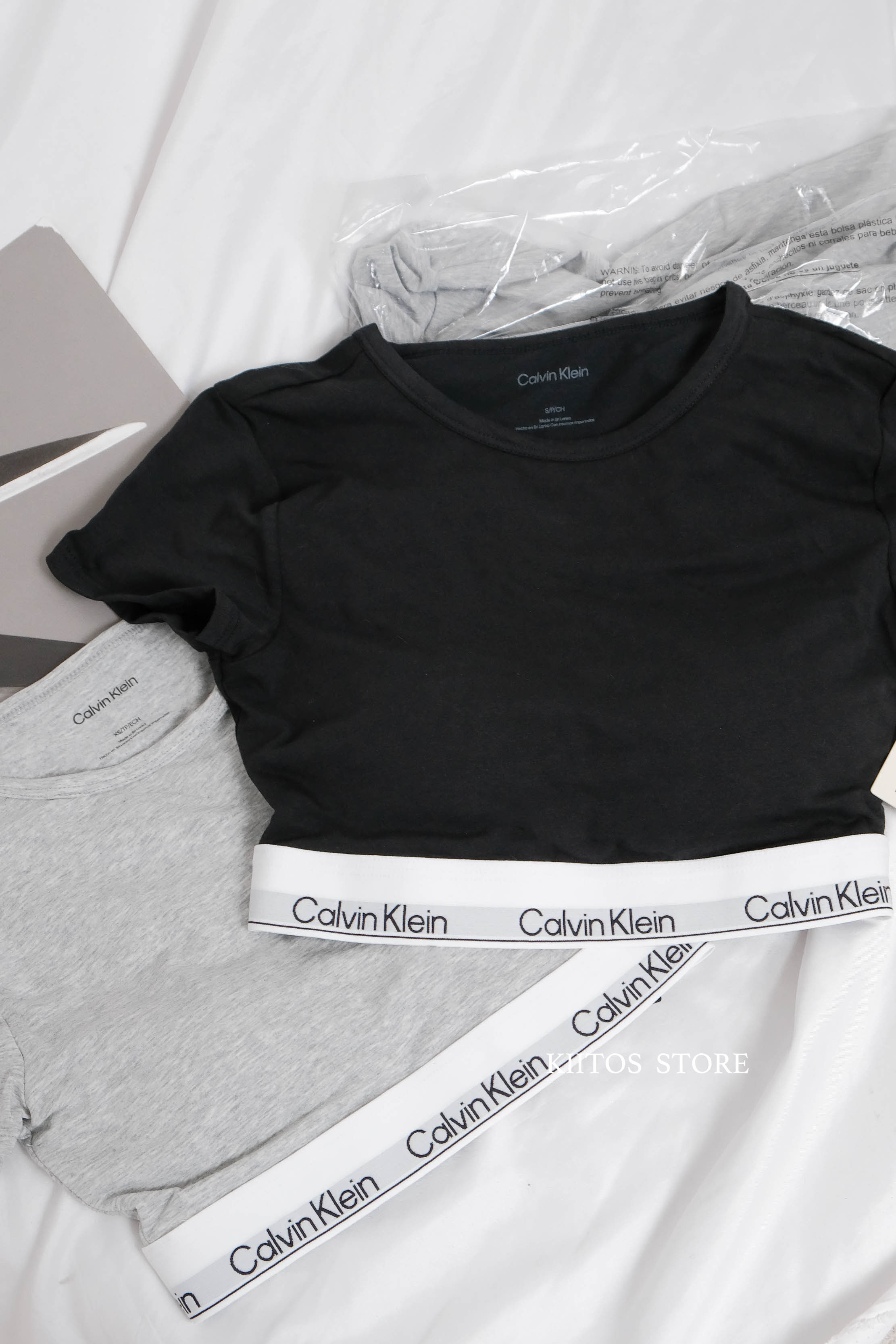 【現貨】Calvin Klein CK 短袖 有襯墊 Bra Top 短版上衣 QF8495