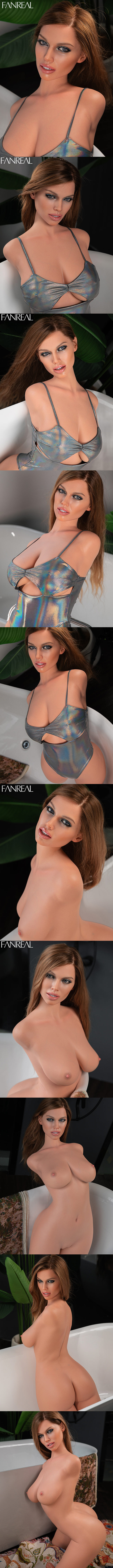 FANREAL T111cm皮紋半身 F胸 Kelly 深膚 擬真矽膠娃娃 凡瑞 silicone sex doll torso