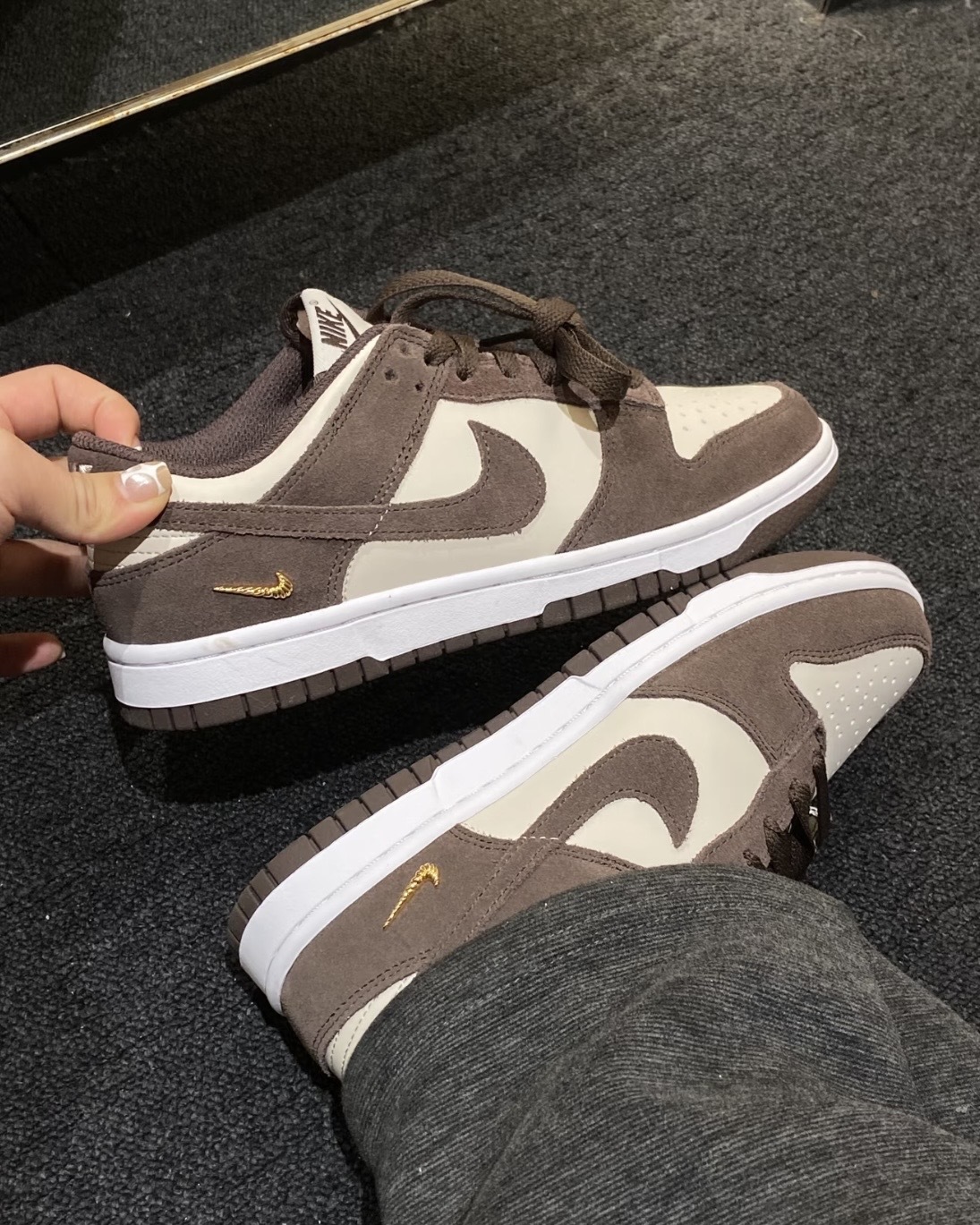 NIKE DUNK LOW 摩卡 可可 咖啡色 巧克力色 大地色 金屬小勾 螺旋勾 麂皮 皮革 女鞋 IO4244-102 / 預購
