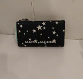 [S] MARC JACOBS BLACK MULTI 4R5SMP066S01-002 PEBBLE SLIM WALLET, 196611783484 (SMJ631)
