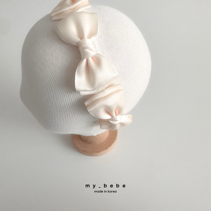 正韓春My bebe 兩色絲絨感蝴蝶結髮箍